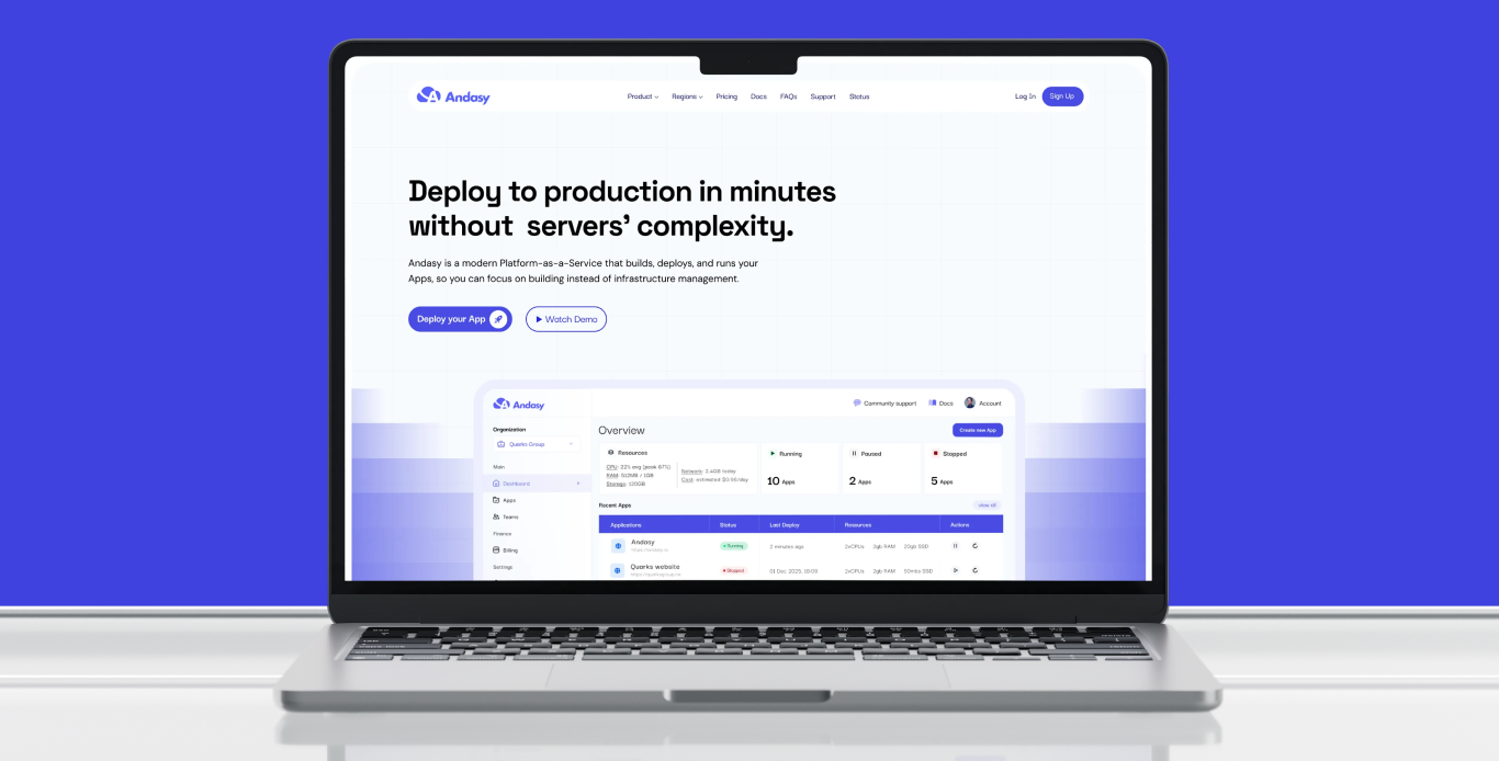Andasy – Cloud PaaS Platform for Application Deployment