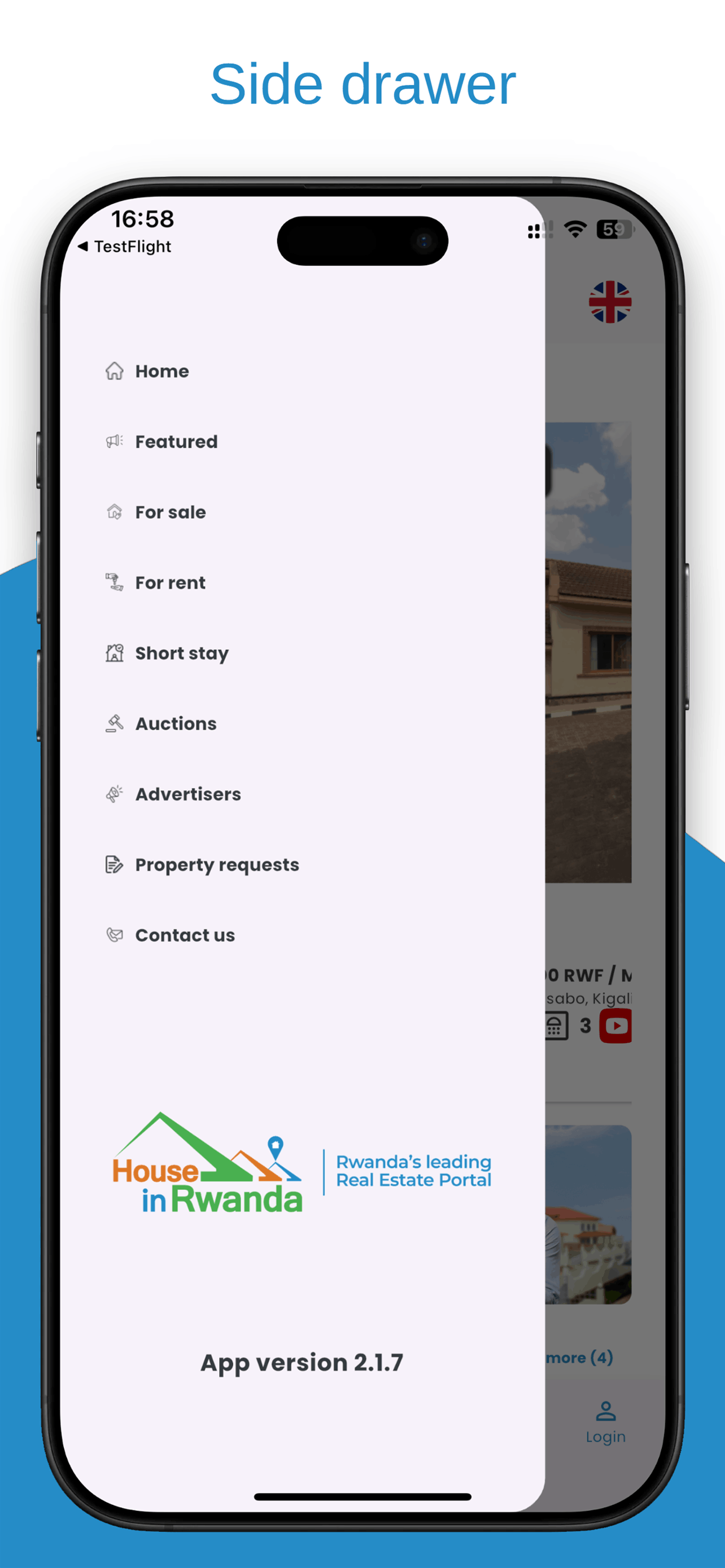House in Rwanda – Real Estate Mobile Application