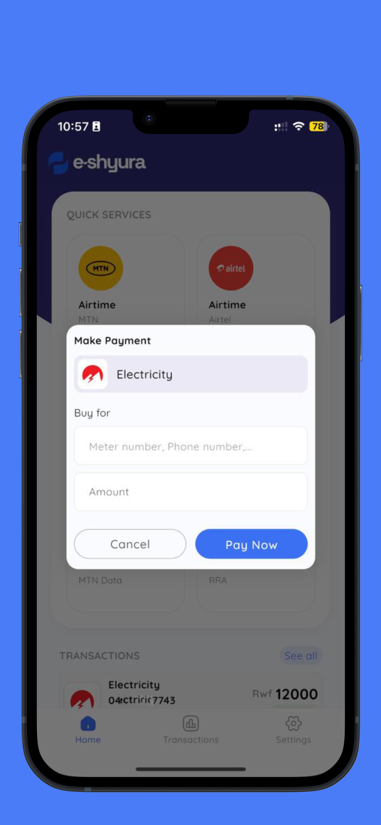 Eshyura – Cross-Platform Mobile Application (iOS & Android)